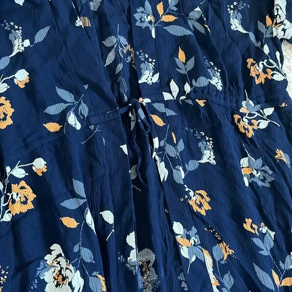 Maurice’s Navy Floral Kimono Cover Up Size L/LX - Picture 2 of 6